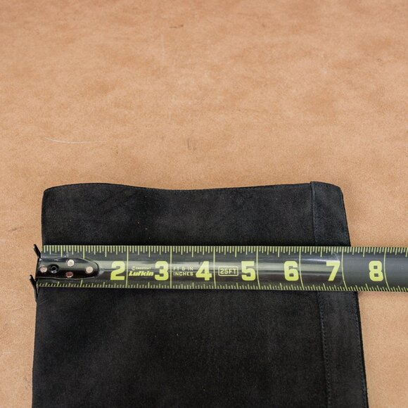 Stuart Weitzman Women Bethany Black Suede Square Toe Zip Fashion Boots sz 7 - Picture 7 of 10